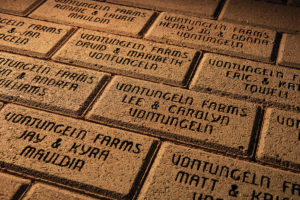 Oklahoma Farm Bureau commemorative courtyard brick pavers